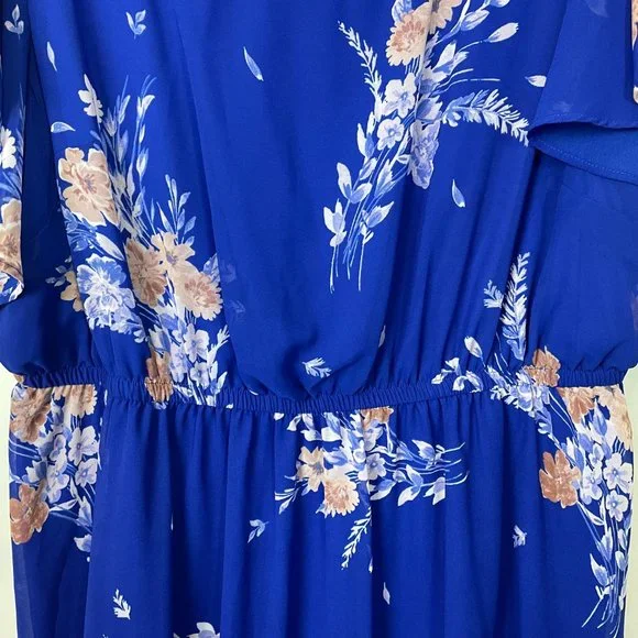 TORRID MINI CHIFFON RUFFLE HEM SKATER DRESS - Picture 9 of 10